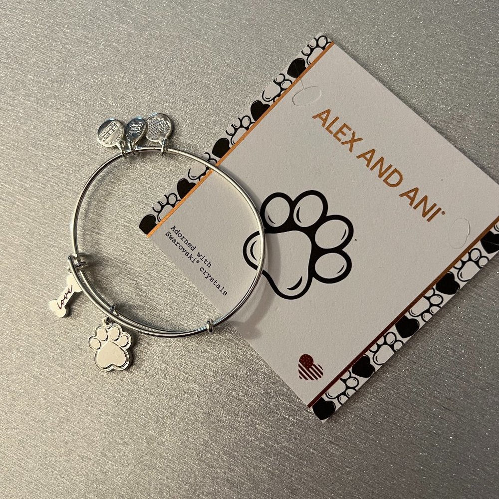 Alex and Ani - Paw Print Duo Charm